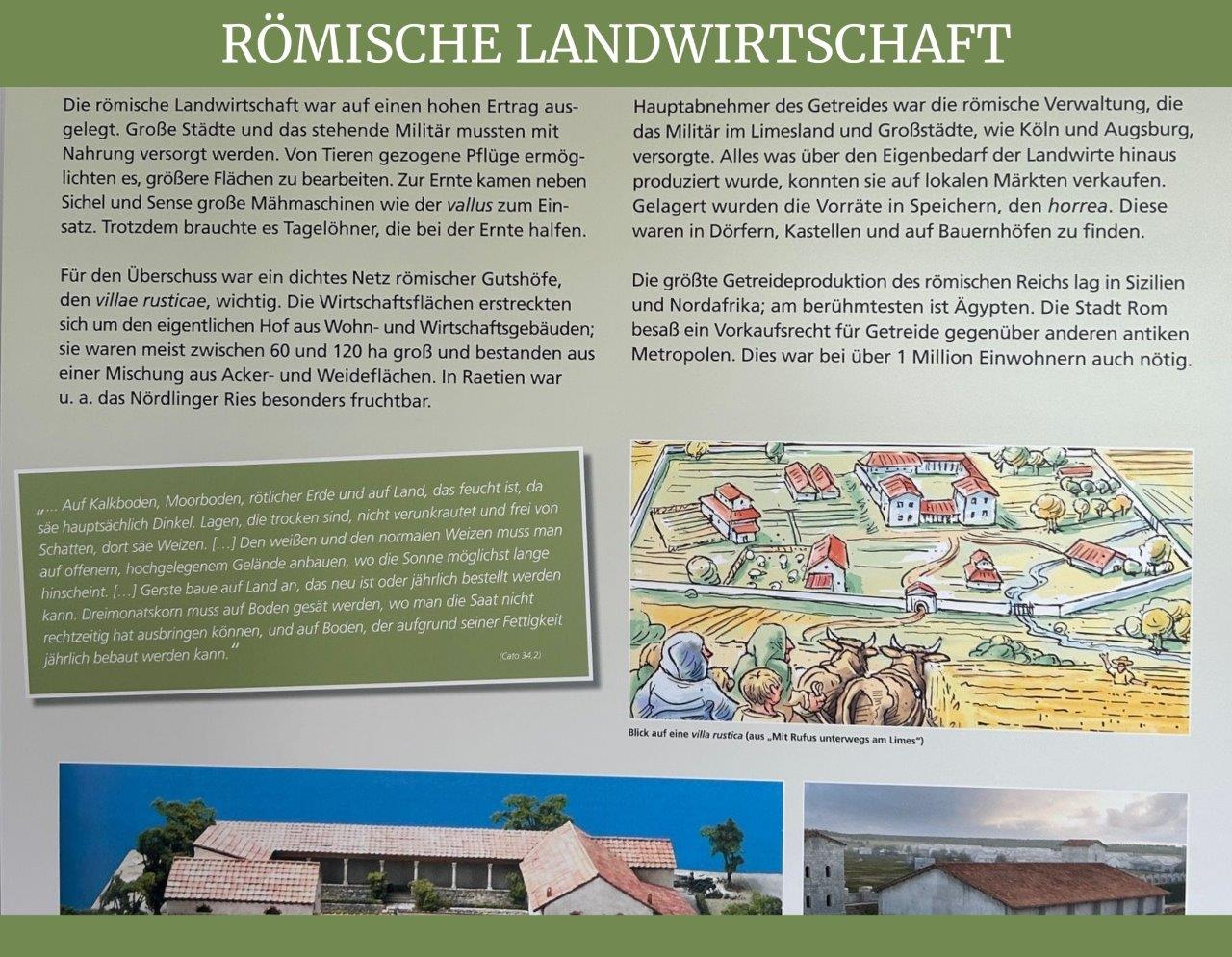Die Entwicklung der römischen Landwirtschaft geschah über einen langen Zeitraum hinweg.