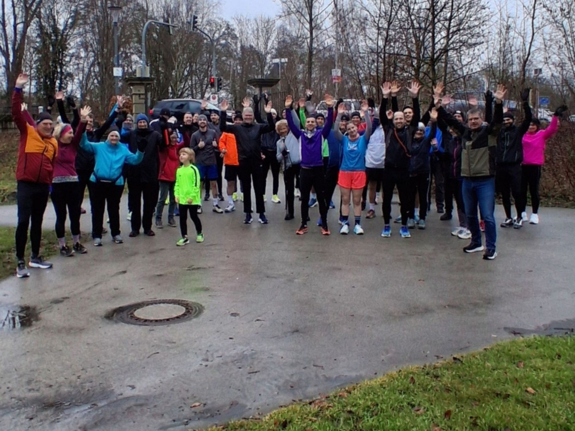 Läuferinnen und Läufer im Öhringer Hofgarten